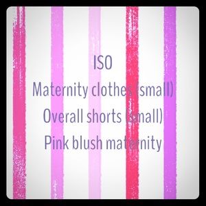 ISO maternity, overalls, pink blush maternity